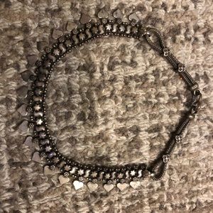 Indian silver choker necklace